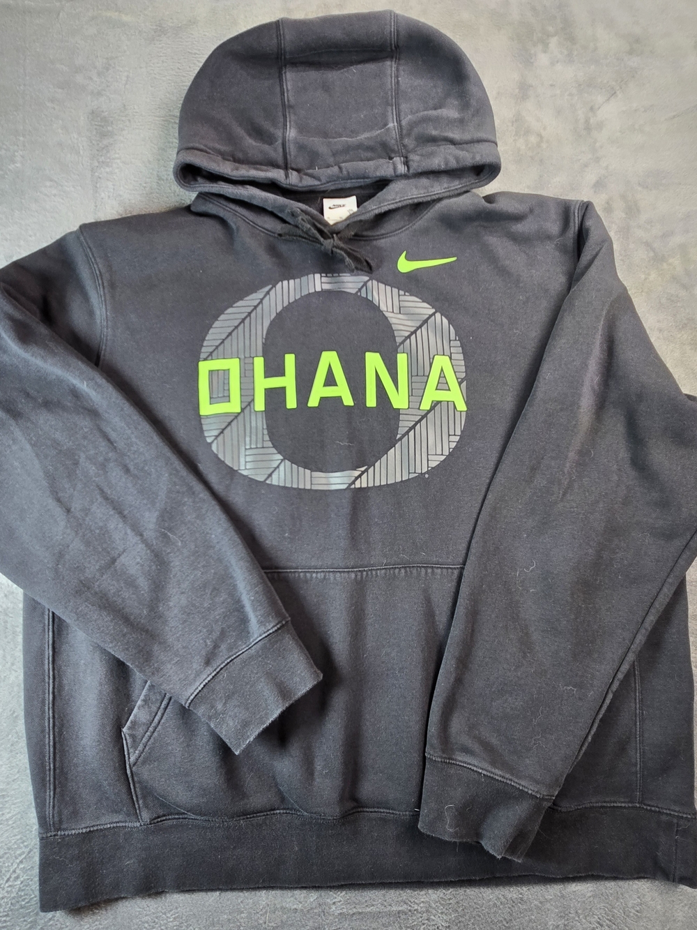 Men's Nike Oregon Ducks 'Ohana' Club Fleece Pullover Hoodie XL